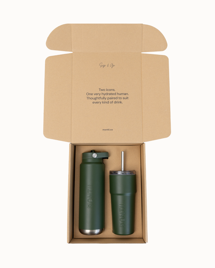 MontiiCo Sip & Go Set - Khaki