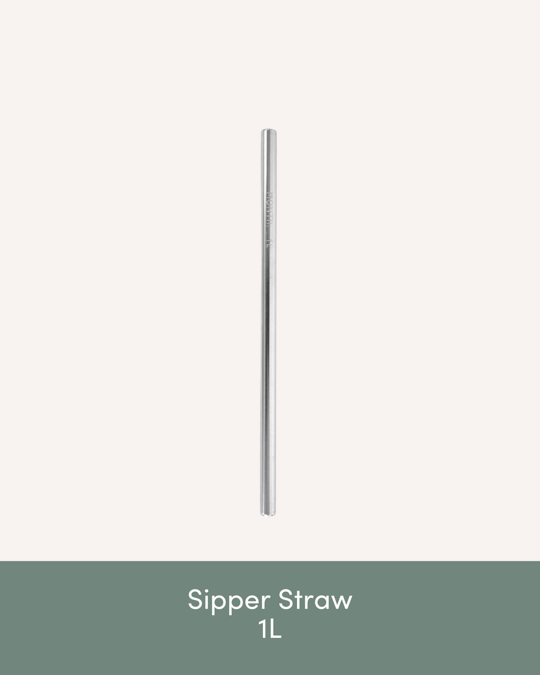 MontiiCo Sipper Straw - Stainless Steel 1L