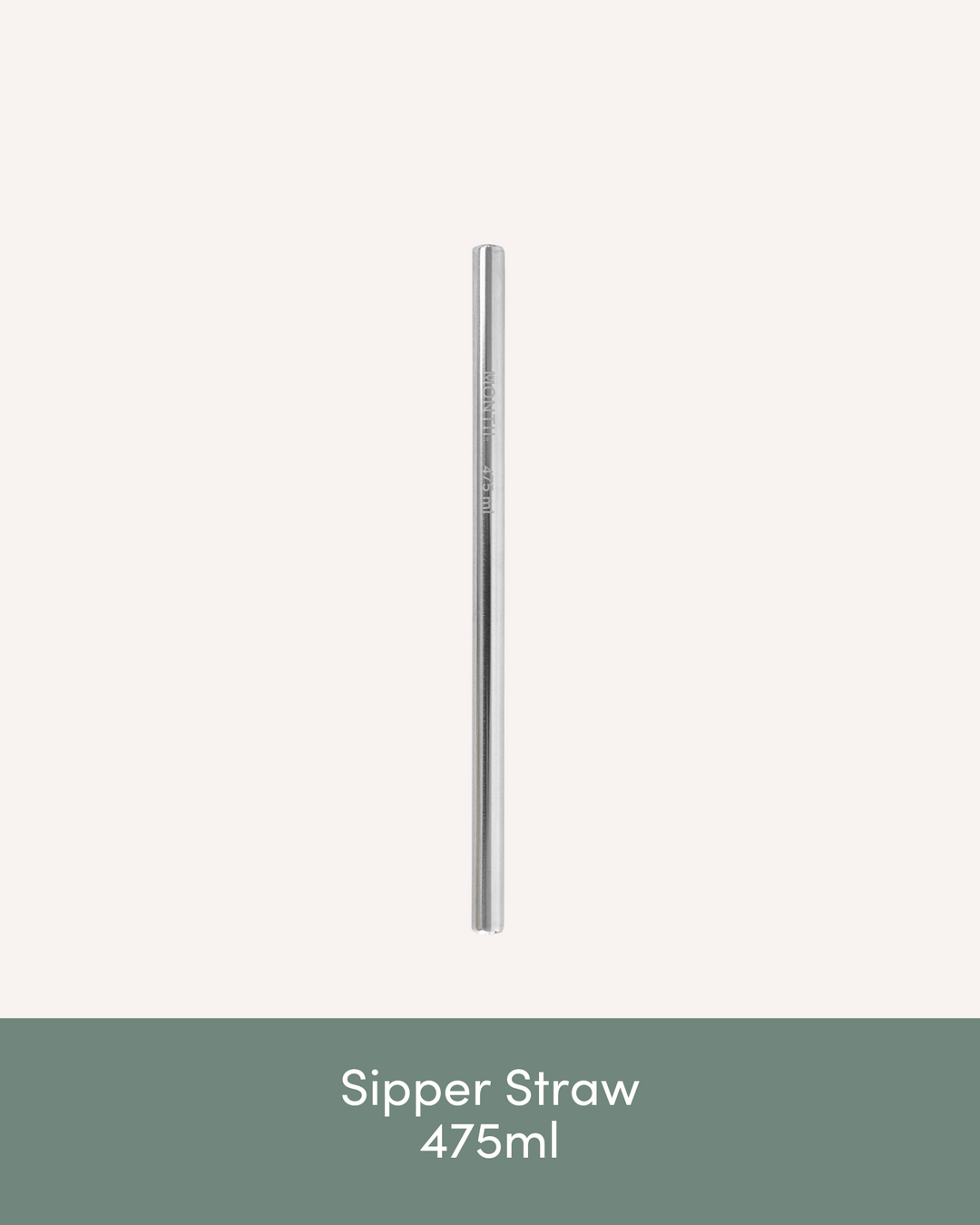 MontiiCo Sipper Straw - Stainless Steel 475ml