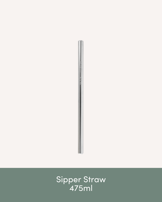 MontiiCo Sipper Straw - Stainless Steel 475ml