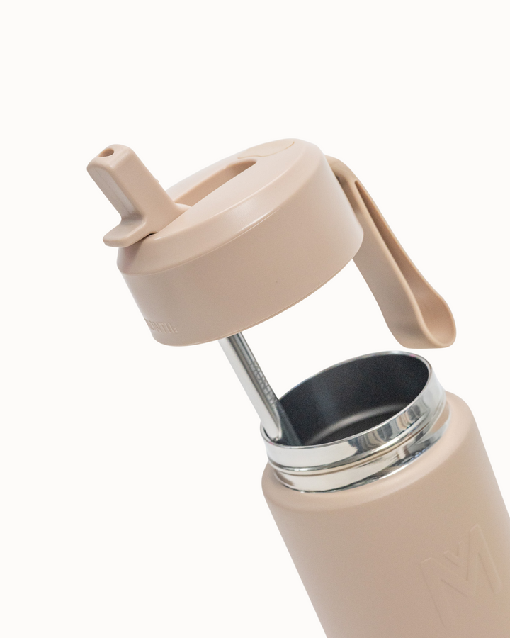 MontiiCo Sipper Lid + Straw - Sand
