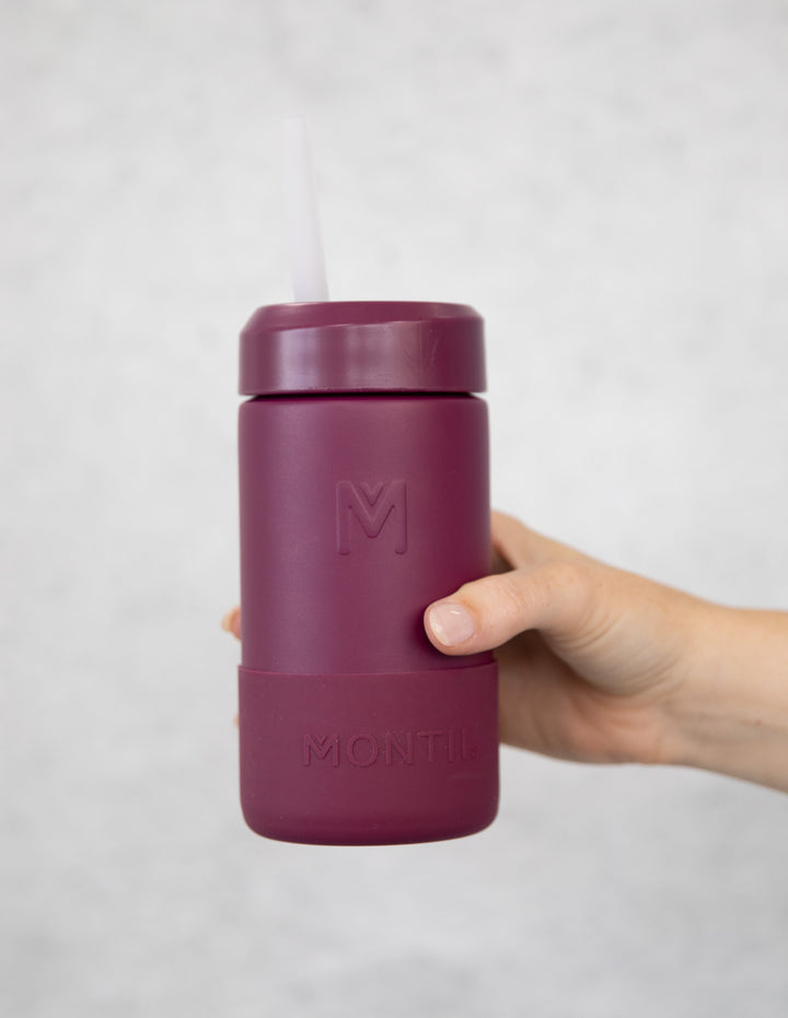 MontiiCo 350ml Smoothie Cup & Straw - Ruby