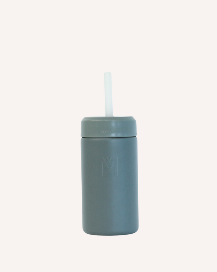 MontiiCo 350ml Smoothie Cup & Straw - Fern