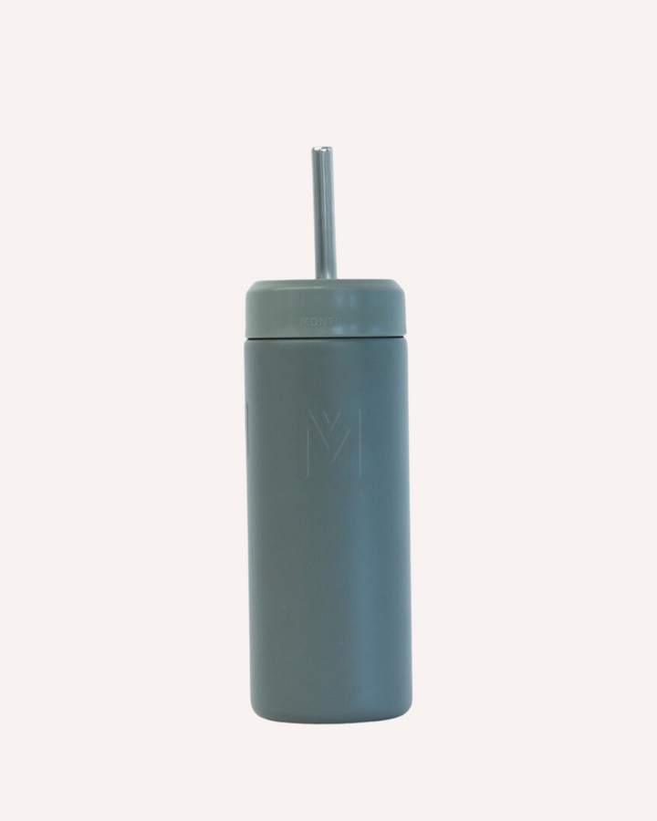 MontiiCo 475ml Smoothie Cup & Straw - Fern