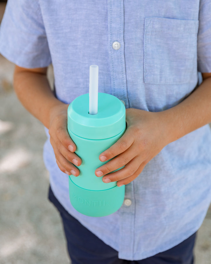 350ml Smoothie Cup & Straw - Lagoon