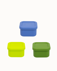 MontiiCo Silicone Snack Tub Set - Greens