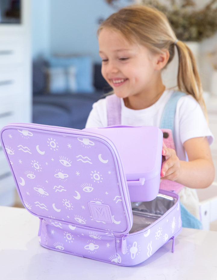 MontiiCo Swaggies Collab Medium Insulated Lunch Bag - Cosmic Bloom