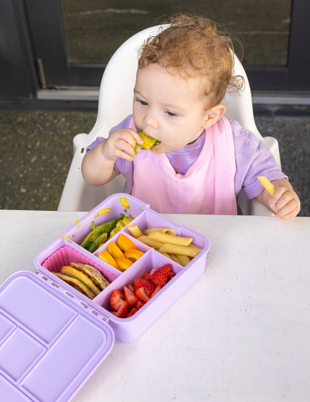 MontiiCo Bento Five Lunch Box - Lilac