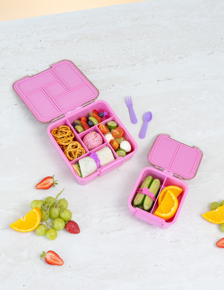 MontiiCo Bento Lunch Box Combo - Floss Glitter