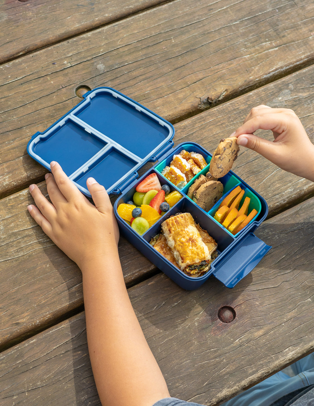 MontiiCo Bite Lunch Box - Navy