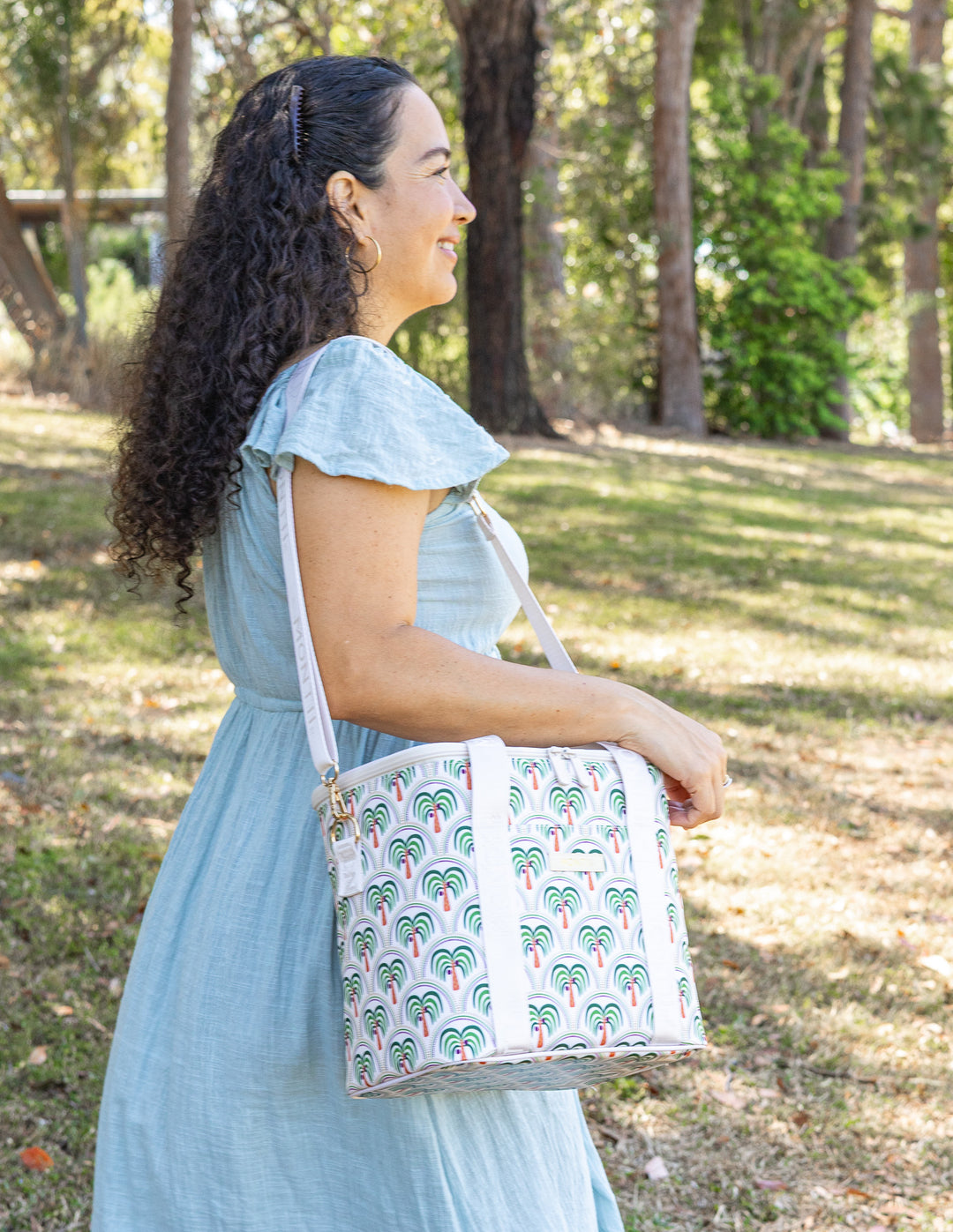 MontiiCo Insulated Midi Cooler Bag - Coconut Palms