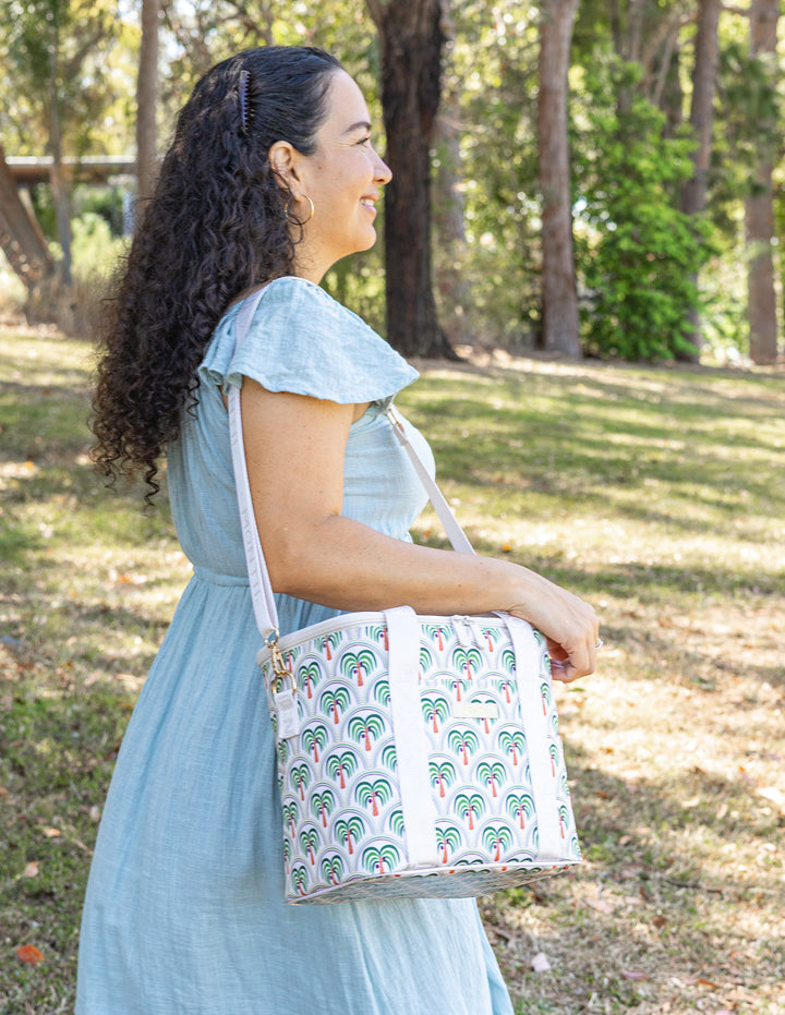 MontiiCo Insulated Midi Cooler Bag - Coconut Palms