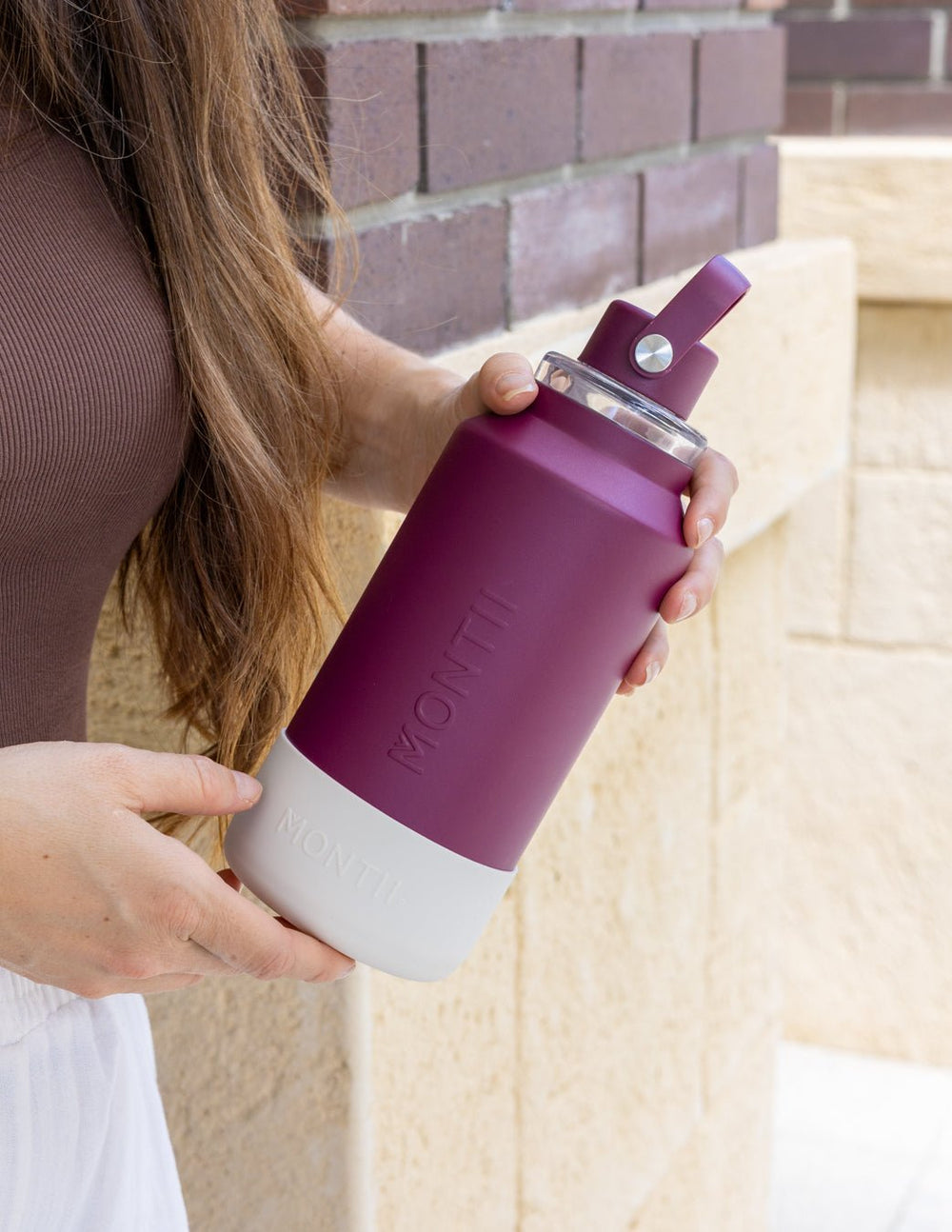 MontiiCo 1L Quench Drink Bottle - Ruby