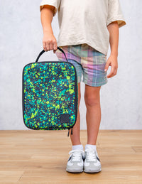 MontiiCo Large Lunch Bag and Bottle Set - Splat