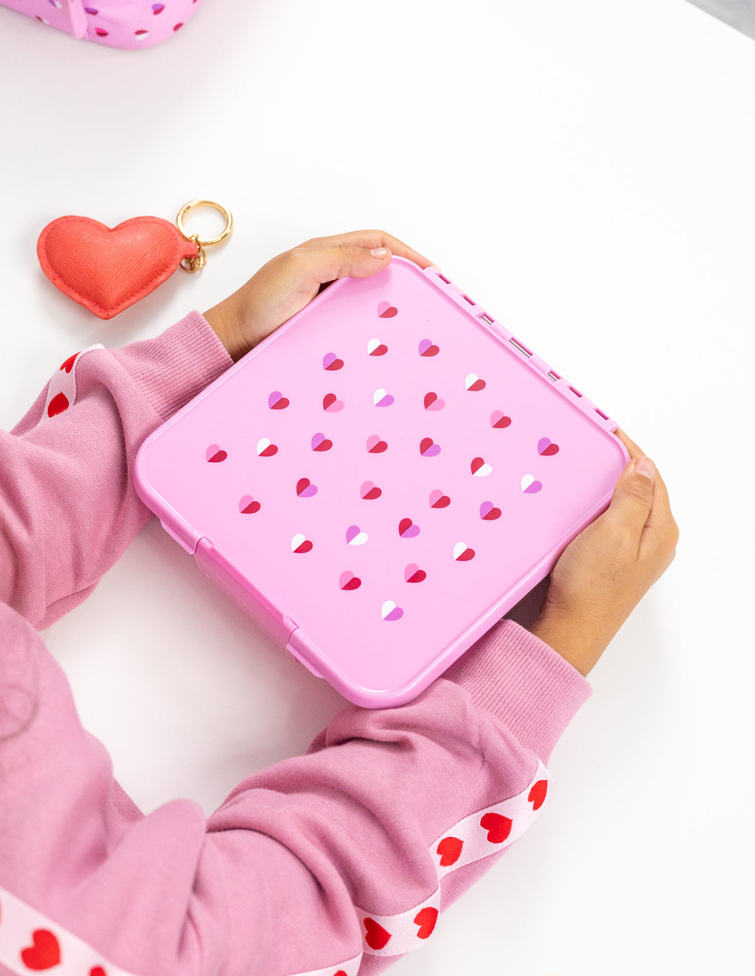 MontiiCo Bento Five - Sweetheart child holding the lunch box