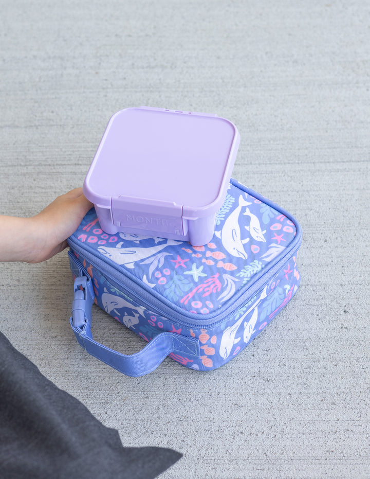 MontiiCo Mini Insulated Lunch Bag - Dolphin Dreams