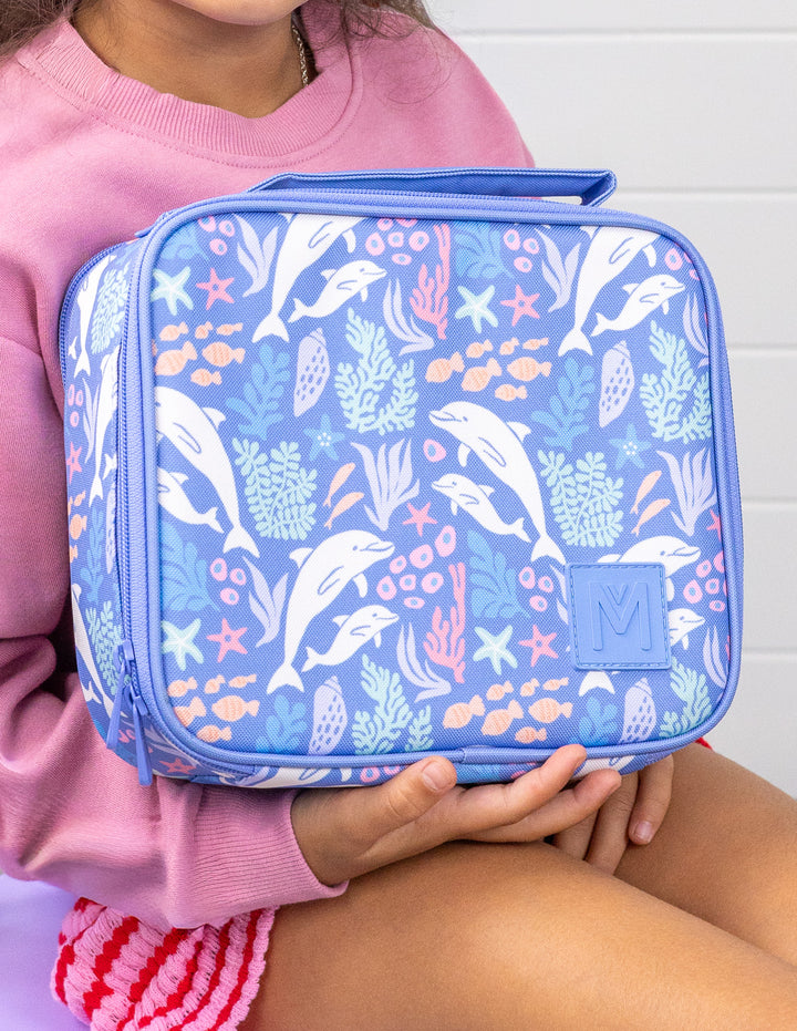 MontiiCo Medium Insulated Lunch Bag - Dolphin Dreams