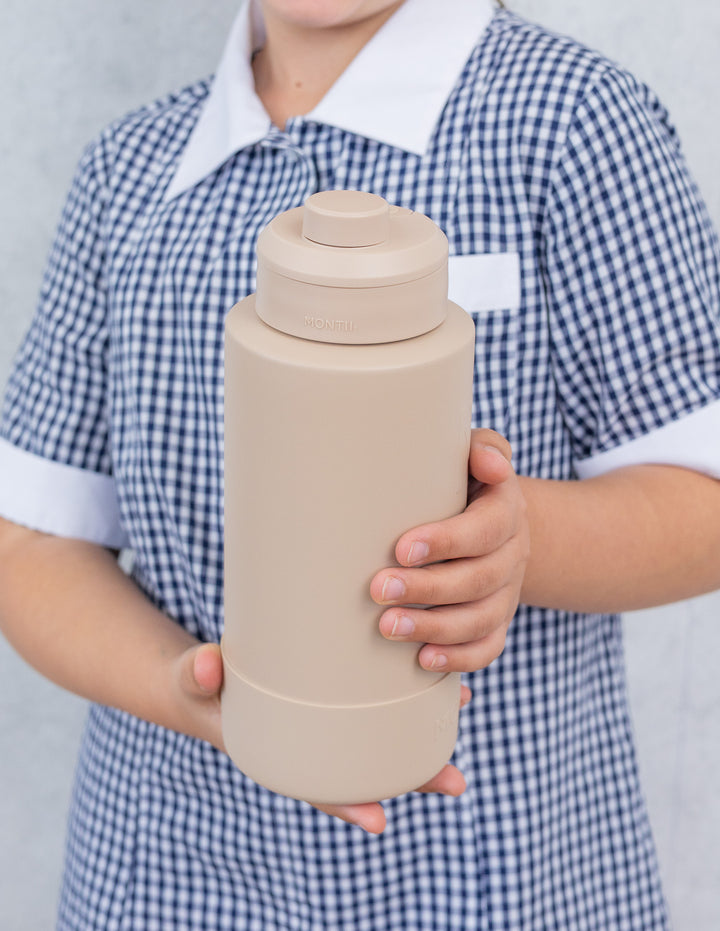 MontiiCo 1L Fusion Drink Bottle Screw Top - Sand