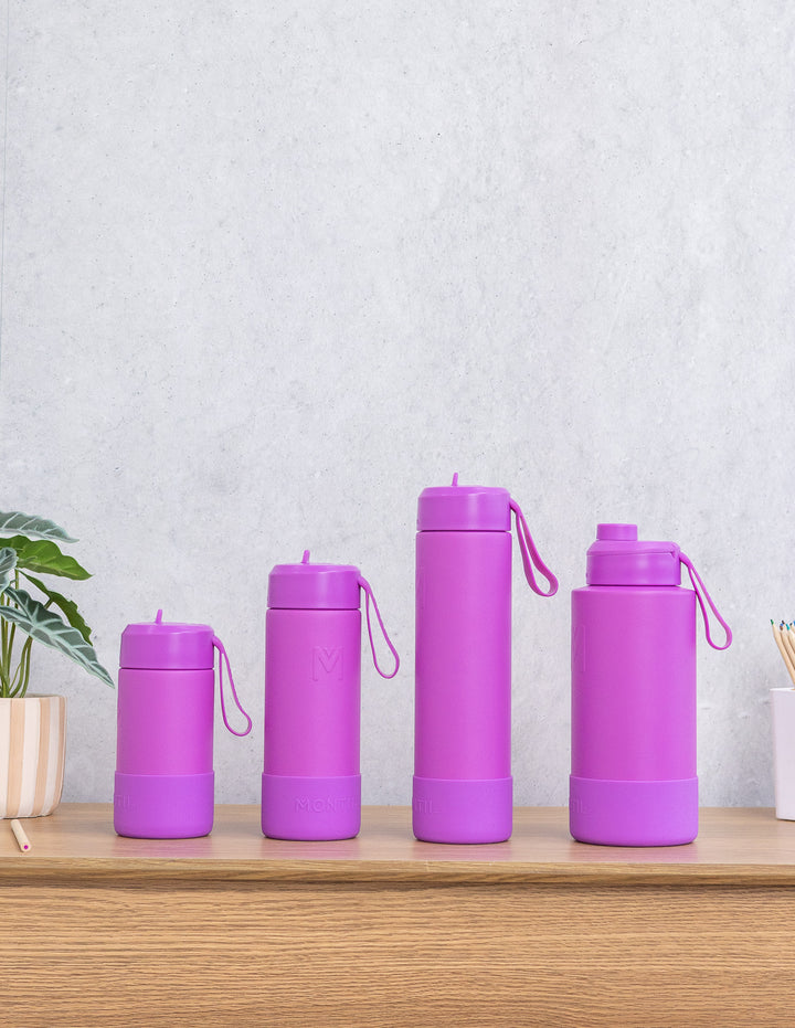 MontiiCo 475ml Fusion Drink Bottle Sipper - Fuchsia