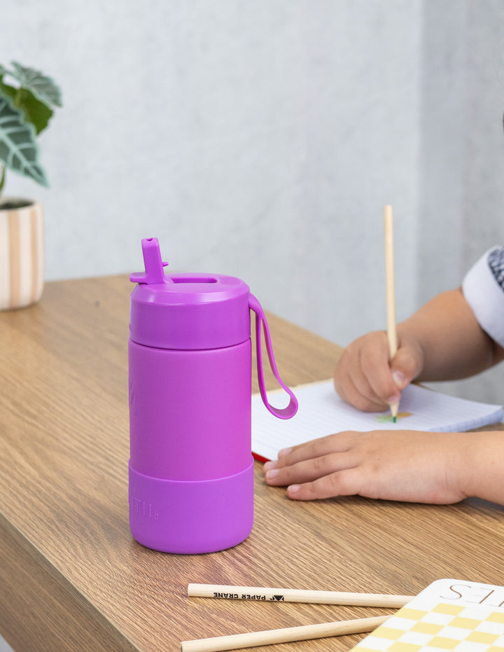 MontiiCo 350ml Fusion Drink Bottle Sipper - Fuchsia