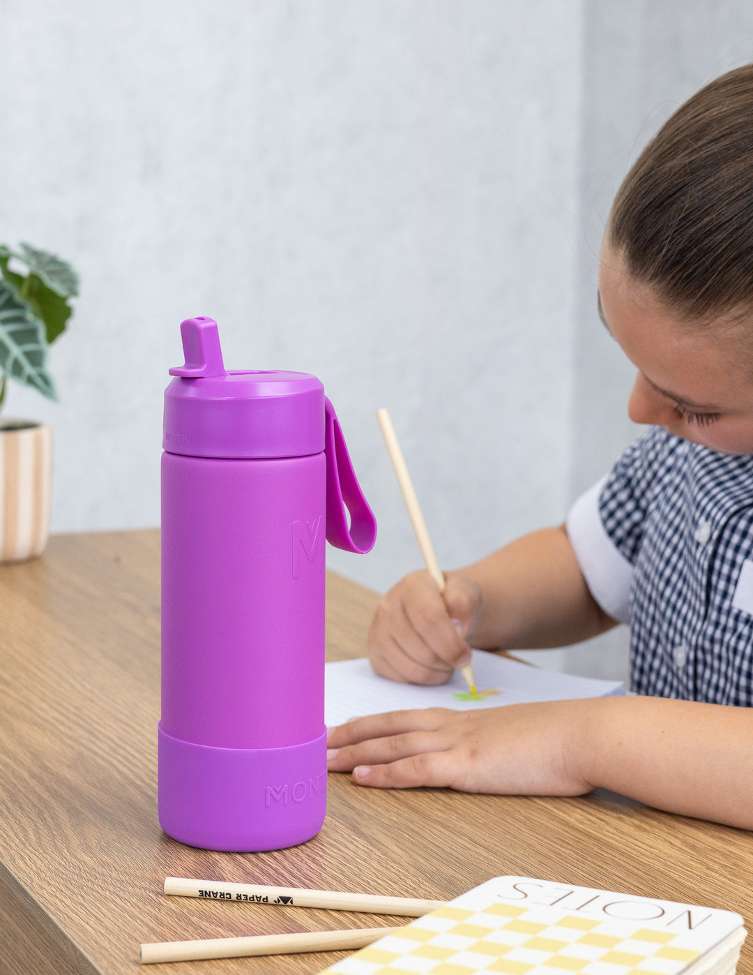 MontiiCo 475ml Fusion Drink Bottle Sipper - Fuchsia