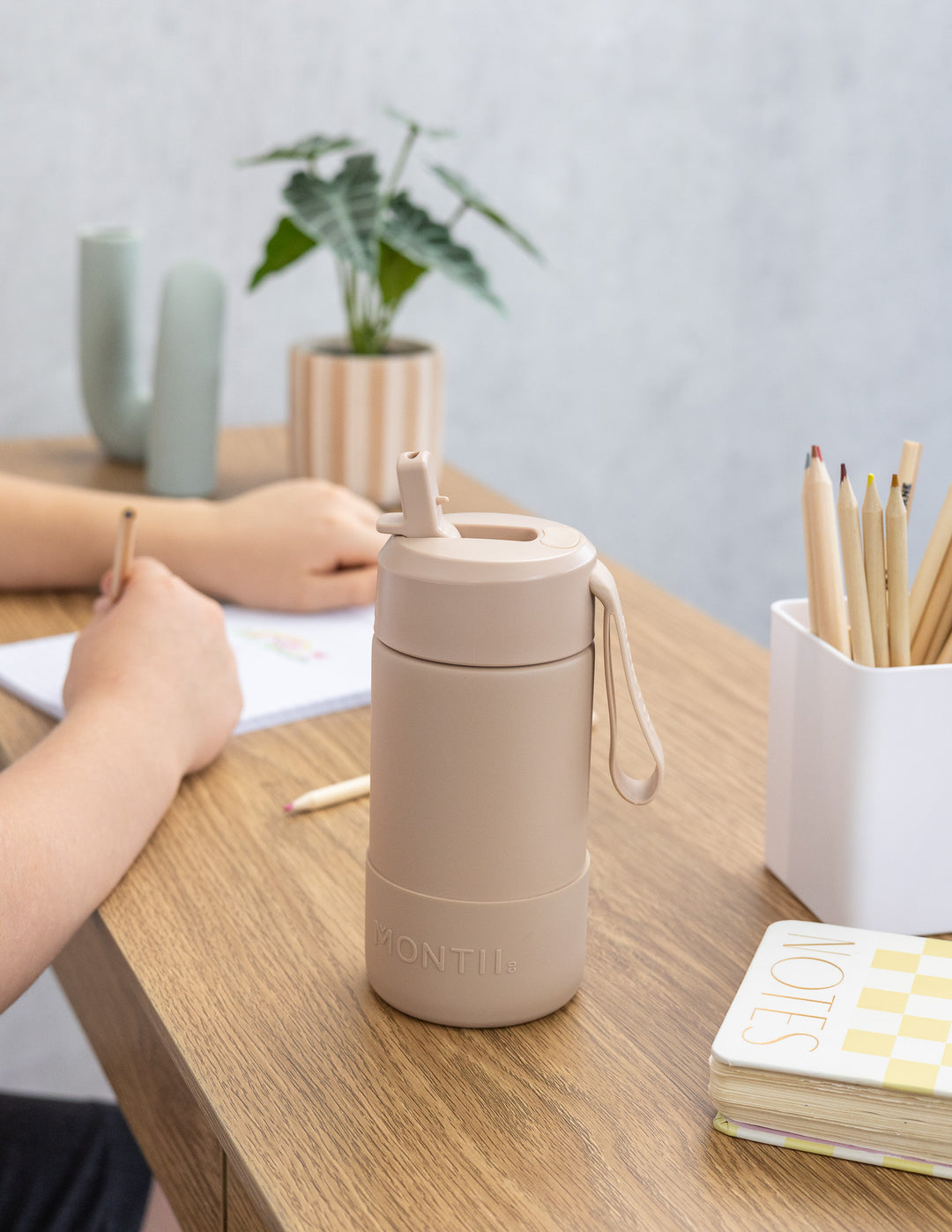 MontiiCo 350ml Fusion Drink Bottle Sipper - Sand
