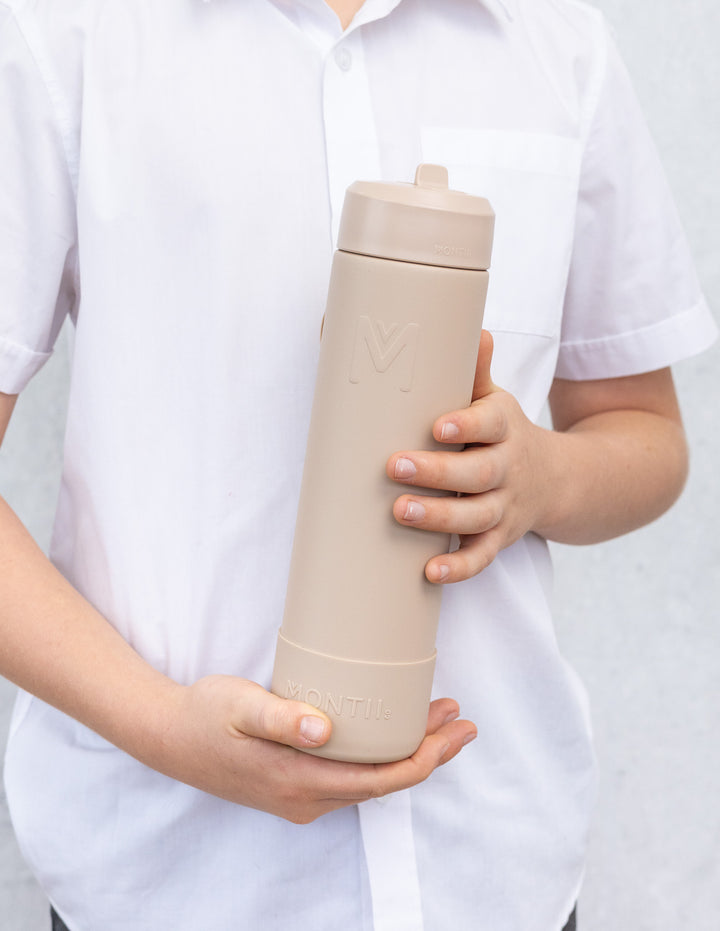 MontiiCo 700ml Fusion Drink Bottle Sipper - Sand