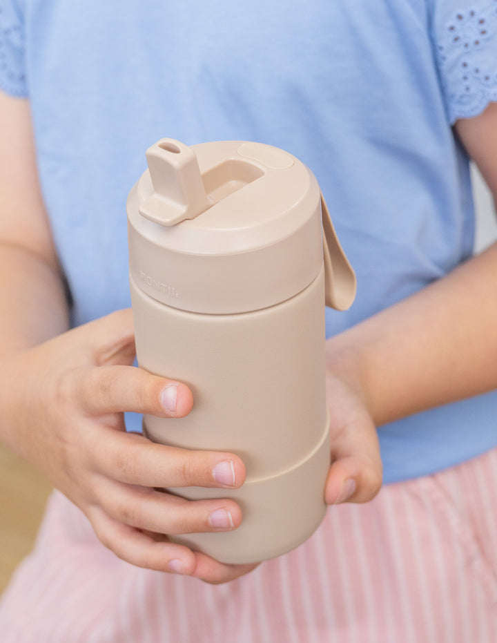 MontiiCo 350ml Fusion Drink Bottle Sipper - Sand