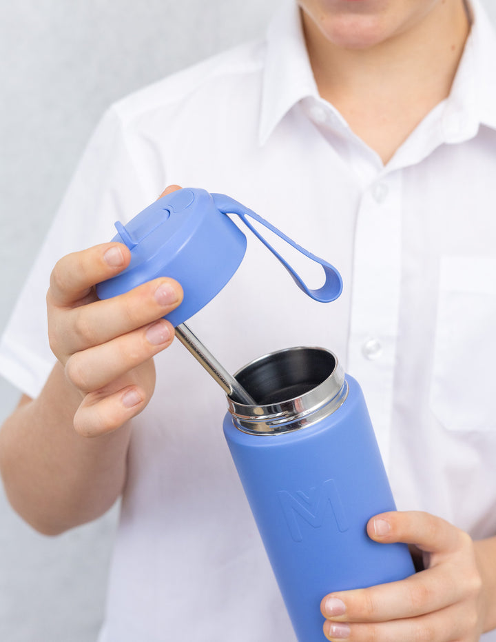 MontiiCo Large Lunch Bag and Bottle Set - Checkmate