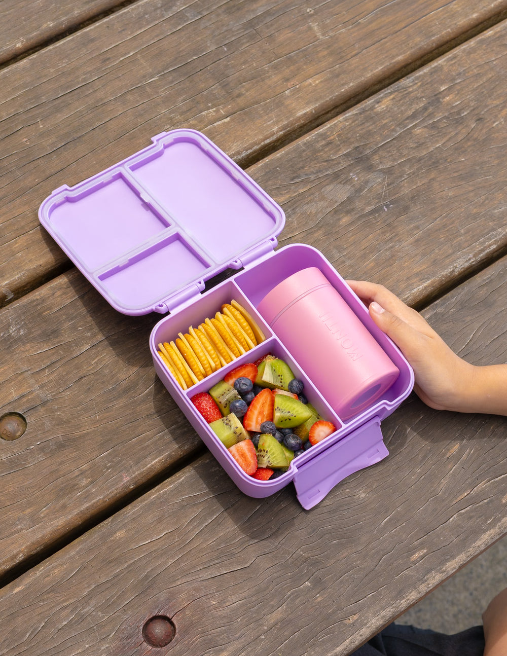 MontiiCo Bite Lunch Box - Lilac