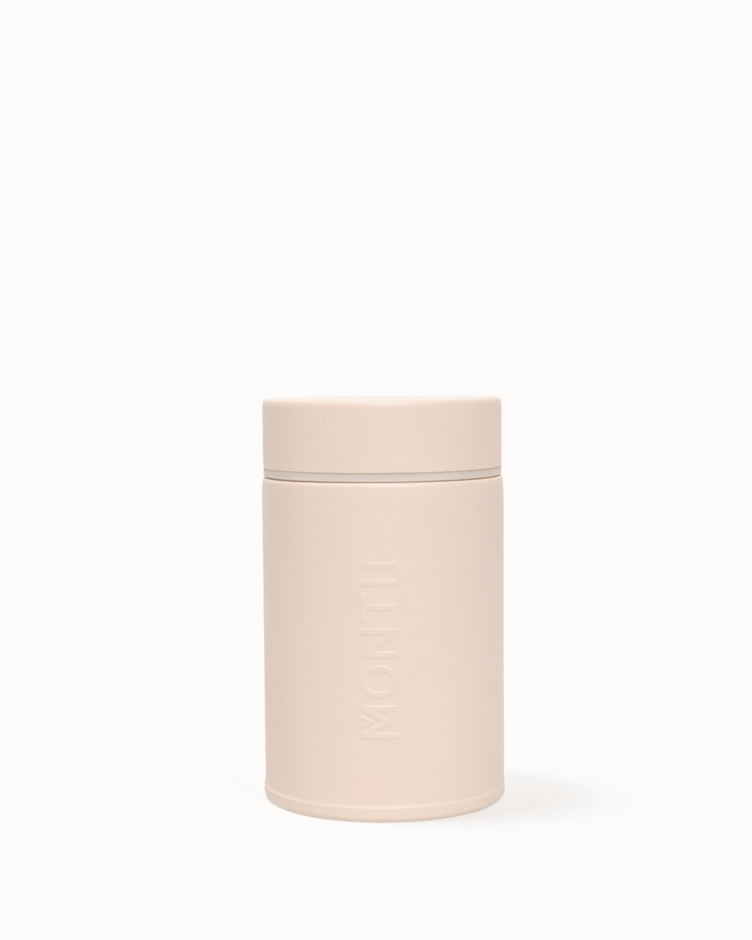 Insulated thermos snack pot in cream