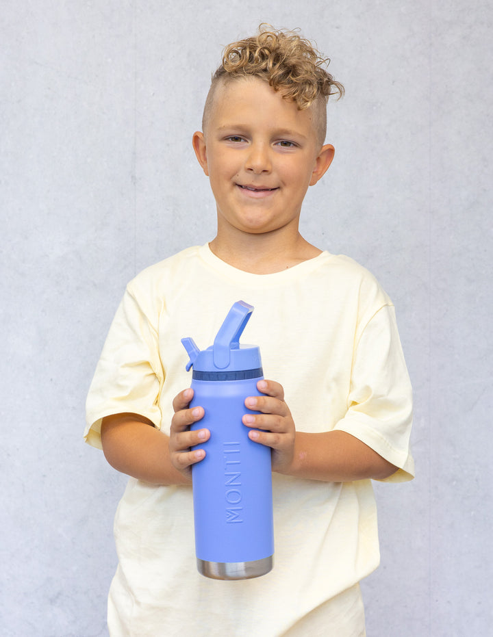 MontiiCo Large Lunch Bag and Bottle Set - Checkmate