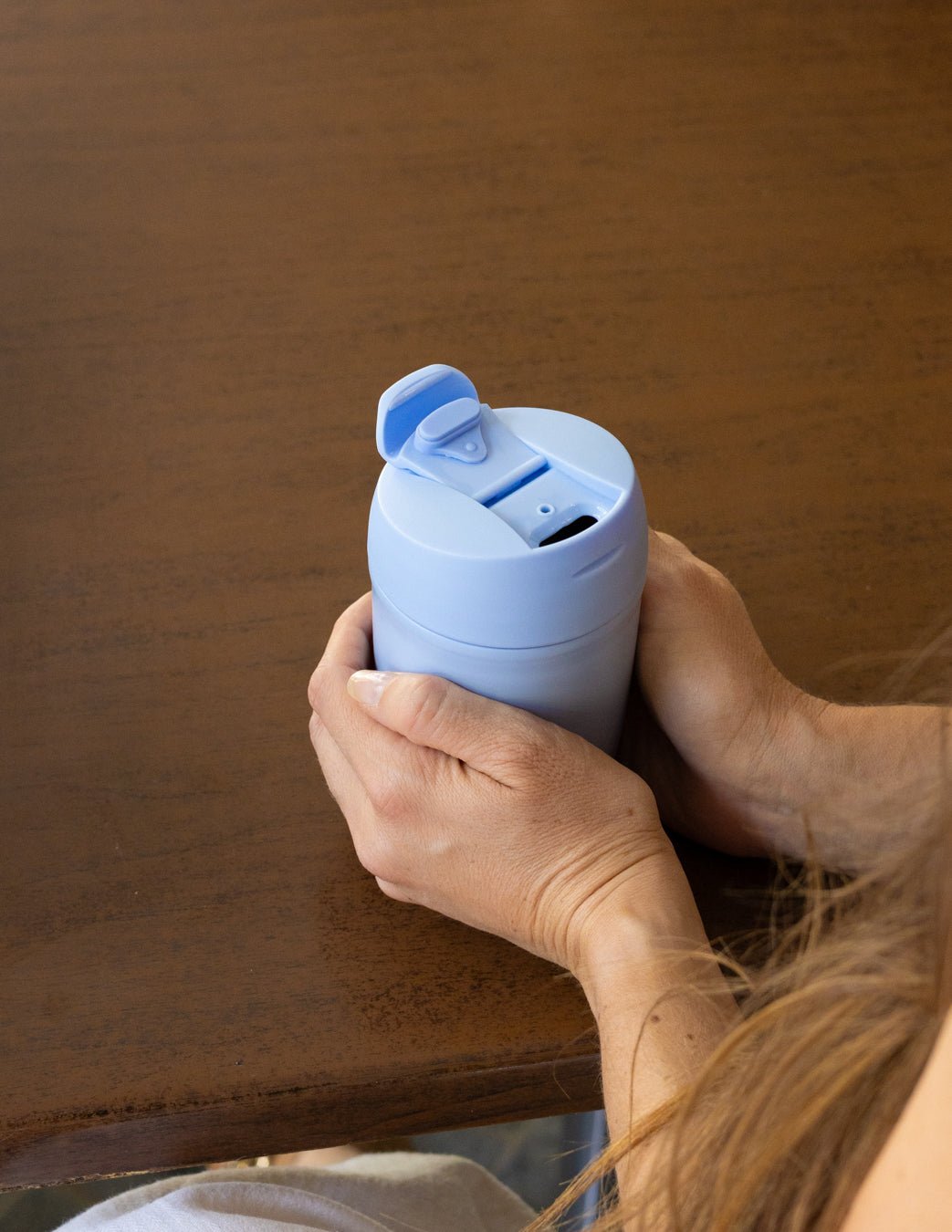 MontiiCo 380ml Travel Cup - Cornflower lifestyle image