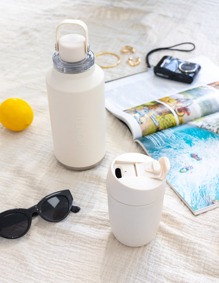 MontiiCo 380ml Travel Cup - Cream