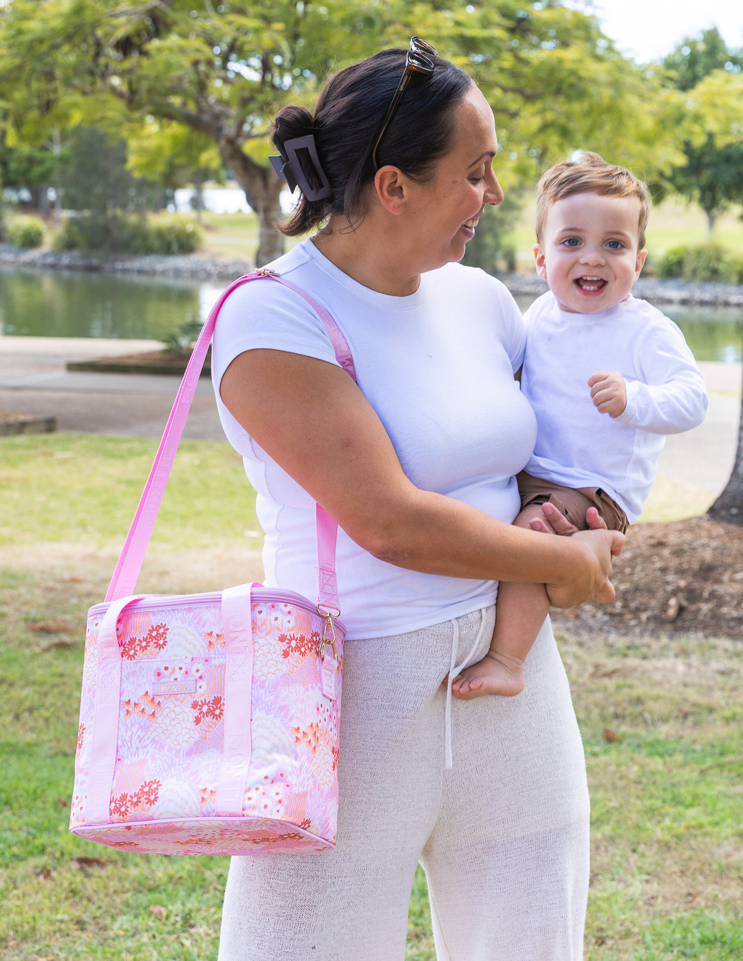 MontiiCo Insulated Midi Cooler Bag - Bloom