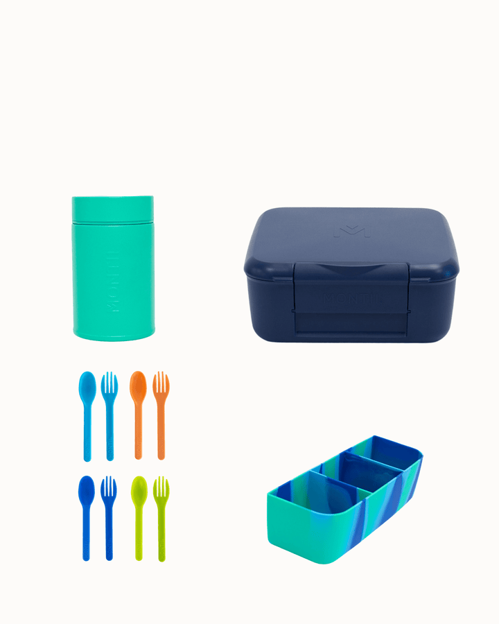 MontiiCo Roam Snack Pot & Lunch Set - Mojito
