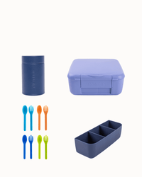 MontiiCo Roam Snack Pot & Lunch Set - Navy