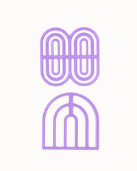 Lunch Punch Sandwich Cutters - Rainbows