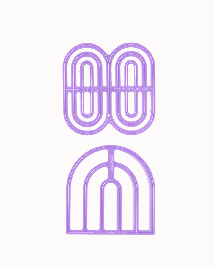 Lunch Punch Sandwich Cutters - Rainbows