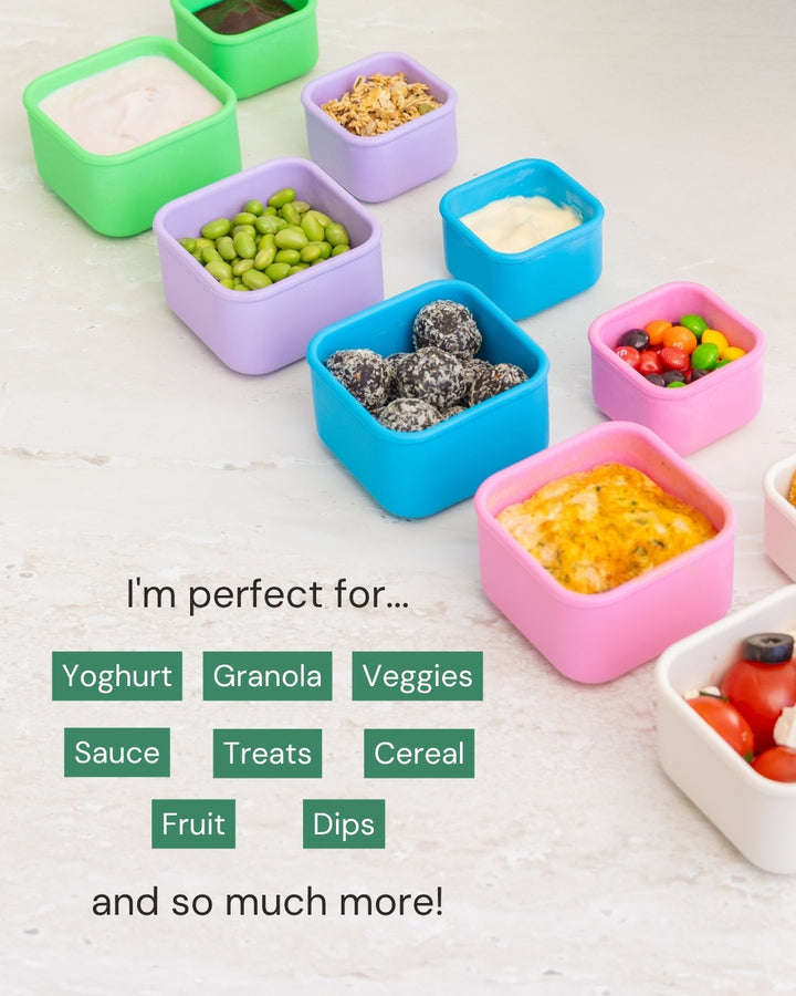 MontiiCo Silicone Snack Tub Set - Pink