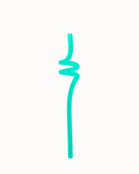 MontiiCo Silicone Twirly Straw - Green