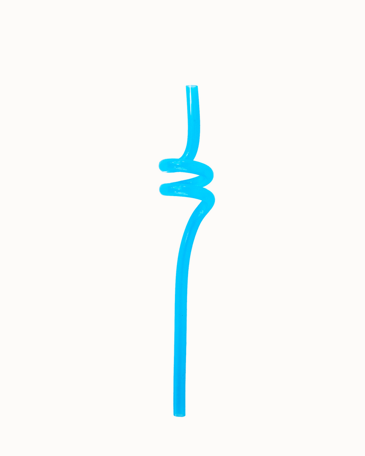 MontiiCo Silicone Twirly Straw - Blue