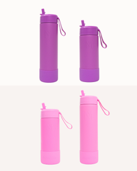 MontiiCo Family Sipper Set - Fuchsia & Floss