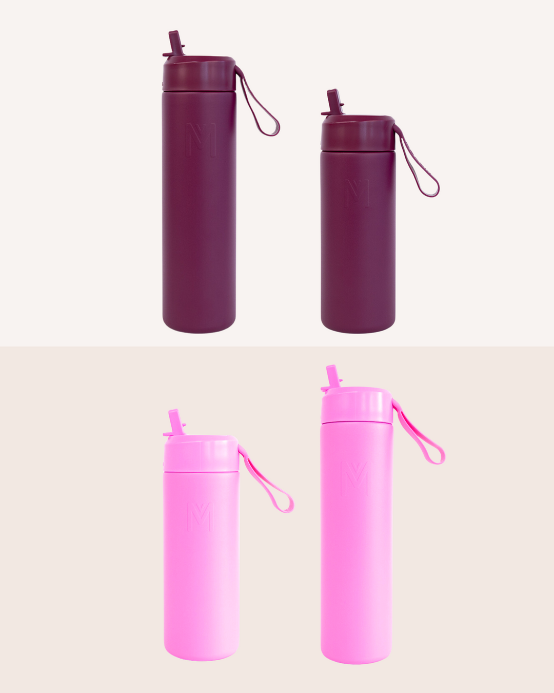 MontiiCo Family Sipper Set - Ruby & Floss