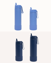 MontiiCo Family Sipper Set - Navy & Splash