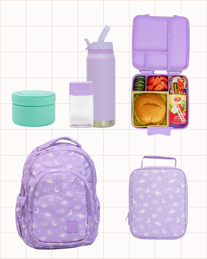 MontiiCo Eat Play Repeat Bundle - Lilac