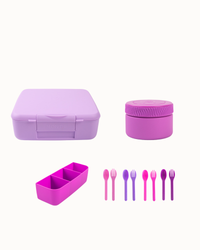 MontiiCo Ultimate Feast Lunch Box Bundle - Lilac