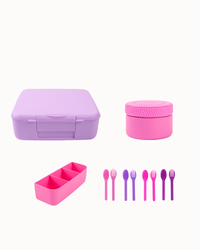 MontiiCo Ultimate Feast Lunch Box Bundle - Lilac