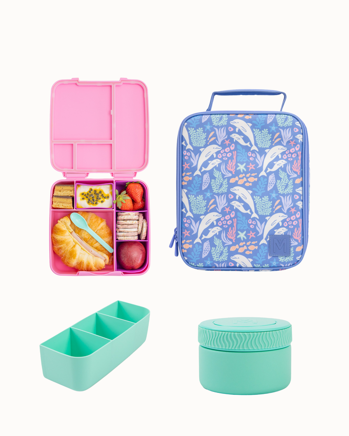 MontiiCo Lunch Time Hero Set - Dolphin Dreams