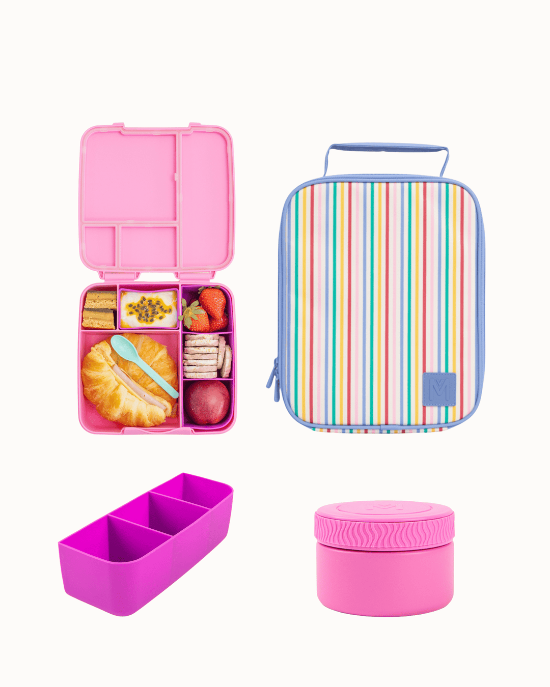 MontiiCo Lunch Time Hero Set - Fruity Stripe